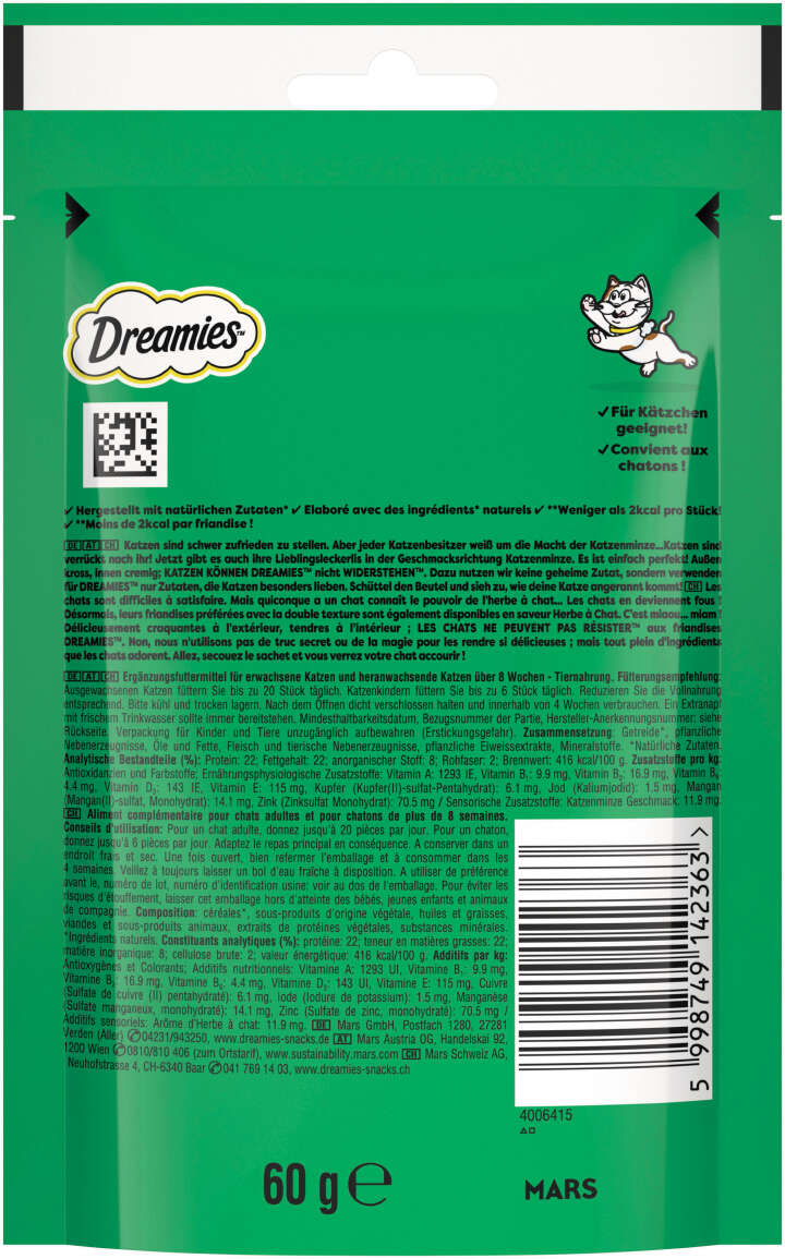 Dreamies Katzenleckerli mit Katzenminze